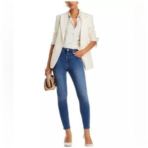 L'AGENCE Margot mid Rise Skinny Jeans Light Vintage size 24